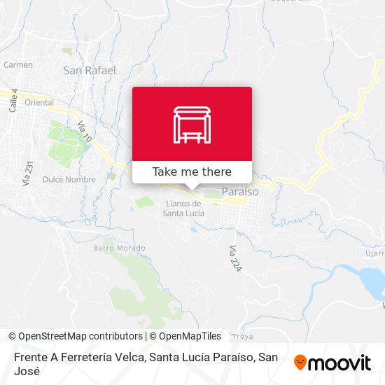 Frente A Ferretería Velca, Santa Lucía Paraíso map
