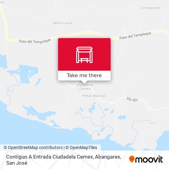 Contiguo A Entrada Ciudadela Cemex, Abangares map