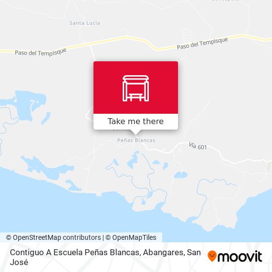 Contiguo A Escuela Peñas Blancas, Abangares map