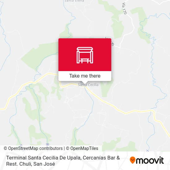 Terminal Santa Cecilia De Upala, Cercanías Bar & Rest. Chuli map