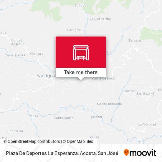 Plaza De Deportes La Esperanza, Acosta map