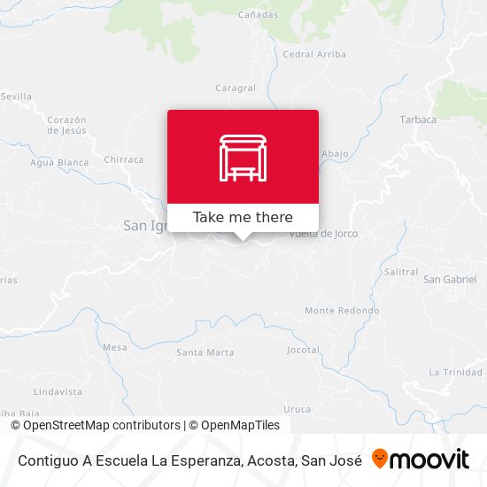 Contiguo A Escuela La Esperanza, Acosta map