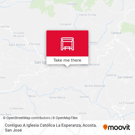 Contiguo A Iglesia Católica La Esperanza, Acosta map