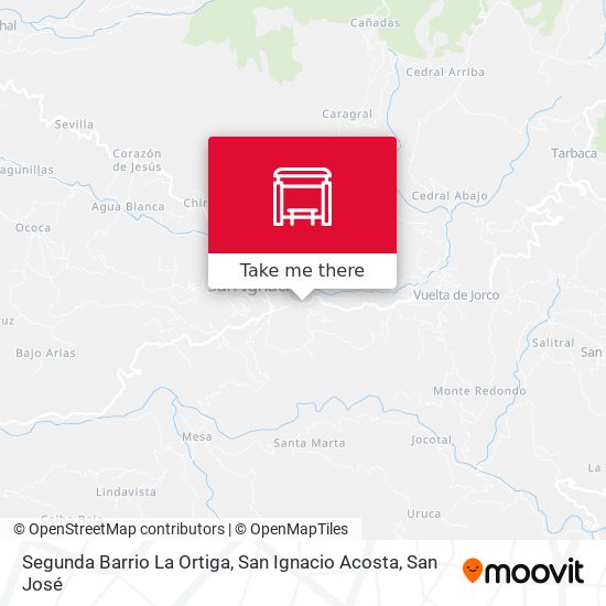 Segunda Barrio La Ortiga, San Ignacio Acosta map