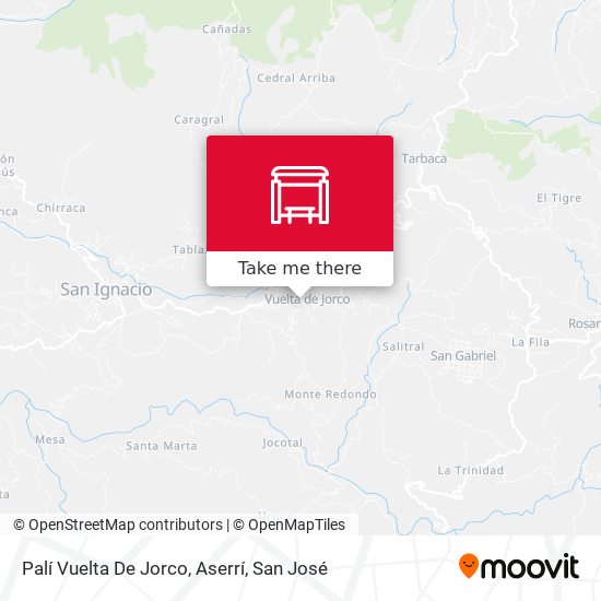 Palí Vuelta De Jorco, Aserrí map