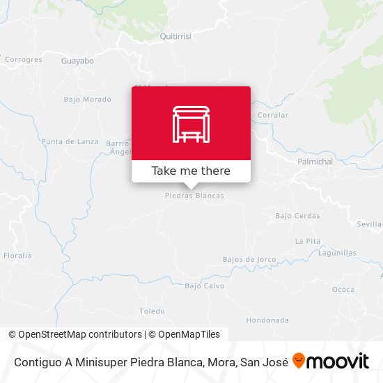 Contiguo A Minisuper Piedra Blanca, Mora map