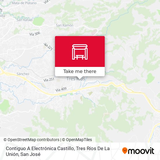 Contiguo A Electrónica Castillo, Tres Ríos De La Unión map