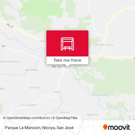 Mapa de Parque La Mansión, Nicoya