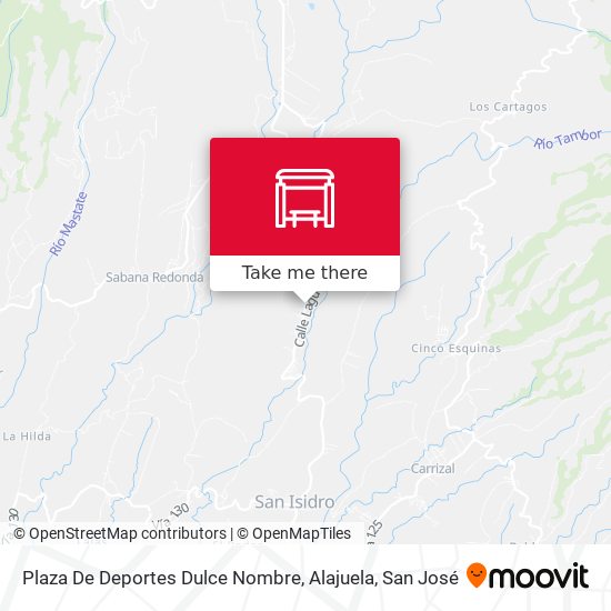 Plaza De Deportes Dulce Nombre, Alajuela map