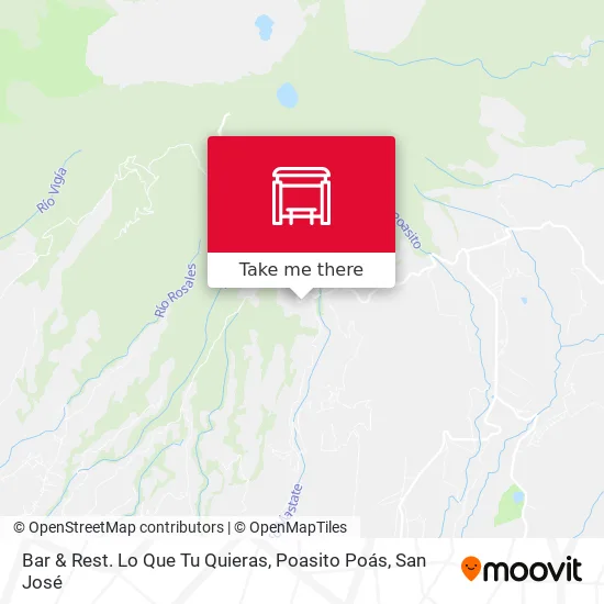 Bar & Rest. Lo Que Tu Quieras, Poasito Poás map