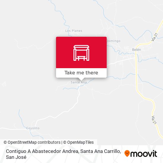 Contiguo A Abastecedor Andrea, Santa Ana Carrillo map