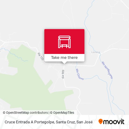 Cruce Entrada A Portegolpe, Santa Cruz map