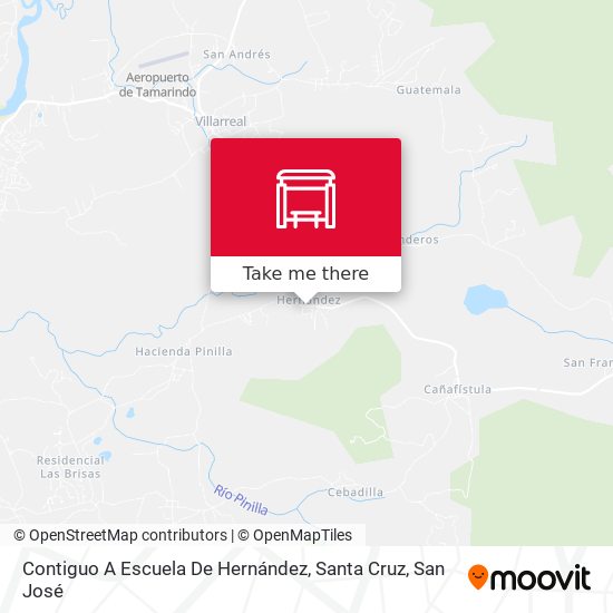 Mapa de Contiguo A Escuela De Hernández, Santa Cruz