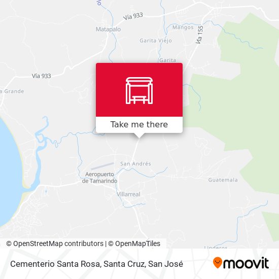 Mapa de Cementerio Santa Rosa, Santa Cruz