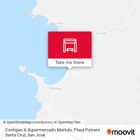 Contiguo A Supermercado Merkdo, Playa Potrero Santa Cruz map