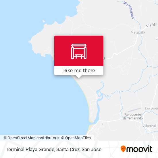 Mapa de Terminal Playa Grande, Santa Cruz