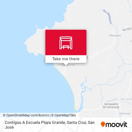Mapa de Contiguo A Escuela Playa Grande, Santa Cruz