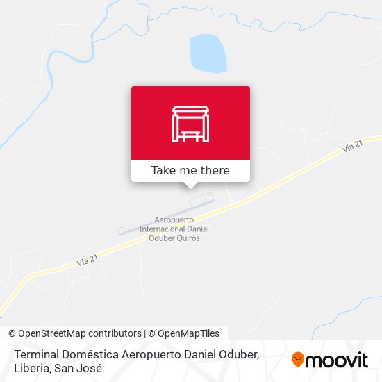 Terminal Doméstica Aeropuerto Daniel Oduber, Liberia map