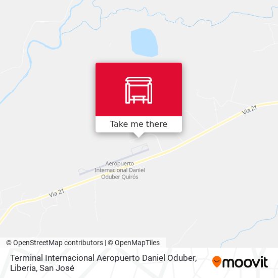 Terminal Internacional Aeropuerto Daniel Oduber, Liberia map