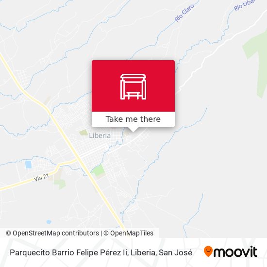 Parquecito Barrio Felipe Pérez Ii, Liberia map