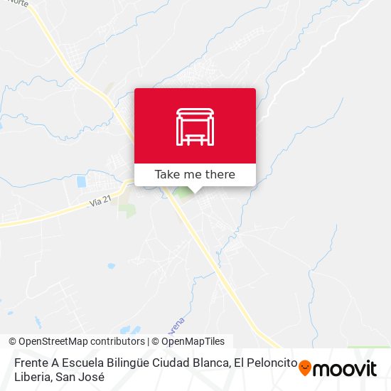 Frente A Escuela Bilingüe Ciudad Blanca, El Peloncito Liberia map