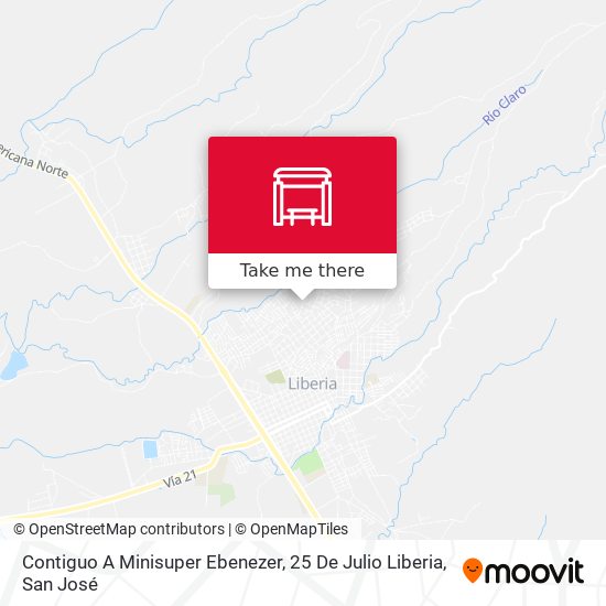 Contiguo A Minisuper Ebenezer, 25 De Julio Liberia map