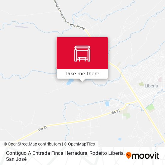 Contiguo A Entrada Finca Herradura, Rodeito Liberia map