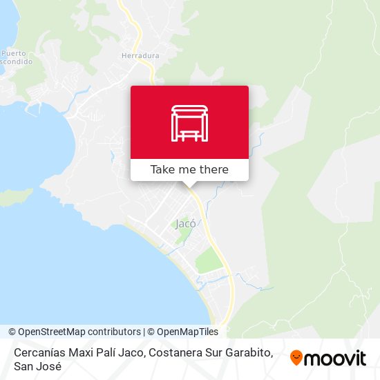 Cercanías Maxi Palí Jaco, Costanera Sur Garabito map