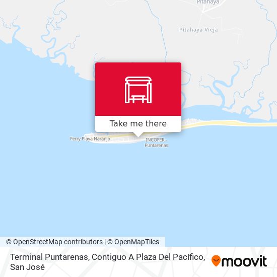 Mapa de Terminal Puntarenas, Contiguo A Plaza Del Pacífico