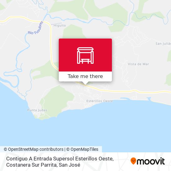 Contiguo A Entrada Supersol Esterillos Oeste, Costanera Sur Parrita map