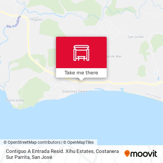 Contiguo A Entrada Resid. Xihu Estates, Costanera Sur Parrita map