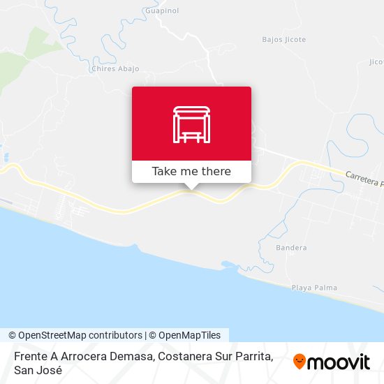 Frente A Arrocera Demasa, Costanera Sur Parrita map