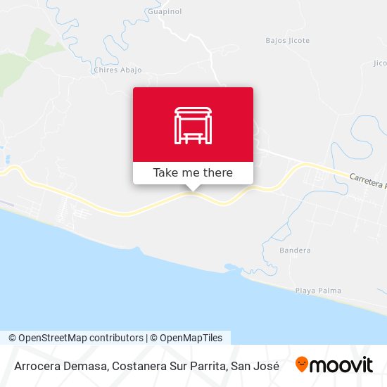 Mapa de Arrocera Demasa, Costanera Sur Parrita