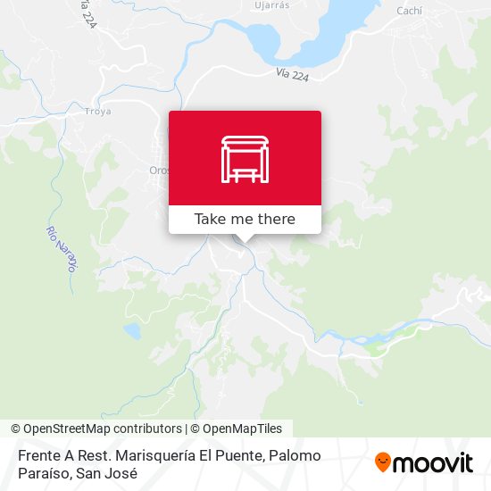 Mapa de Frente A Rest. Marisquería El Puente, Palomo Paraíso