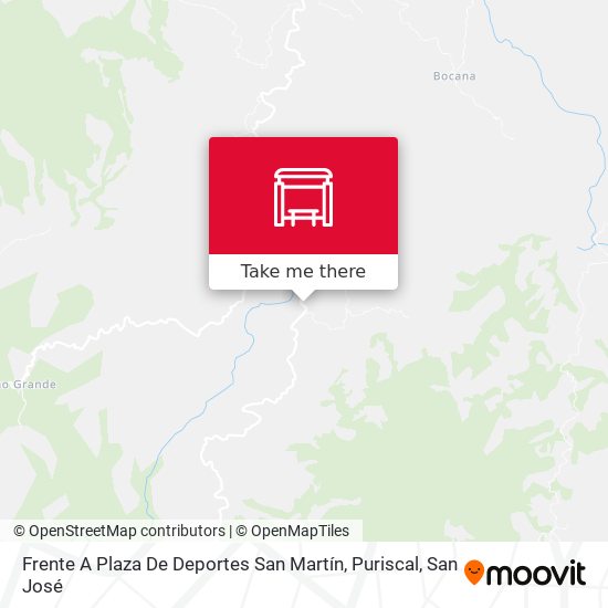 Frente A Plaza De Deportes San Martín, Puriscal map