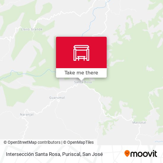 Intersección Santa Rosa, Puriscal map