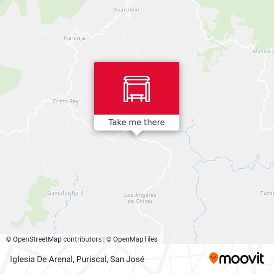 Iglesia De Arenal, Puriscal map