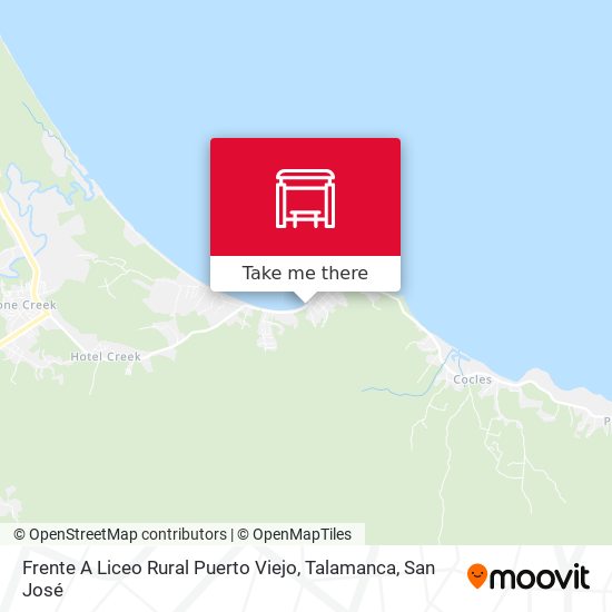 Mapa de Frente A Liceo Rural Puerto Viejo, Talamanca