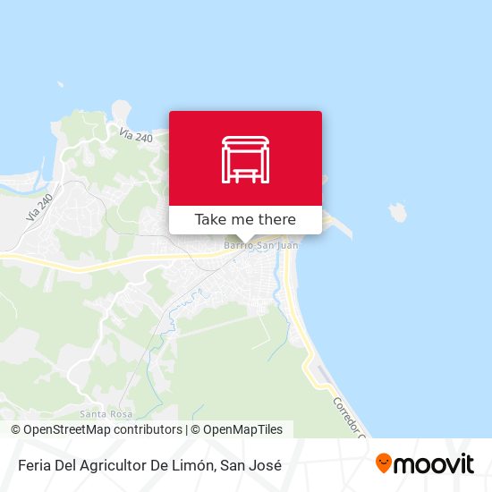 Mapa de Feria Del Agricultor De Limón