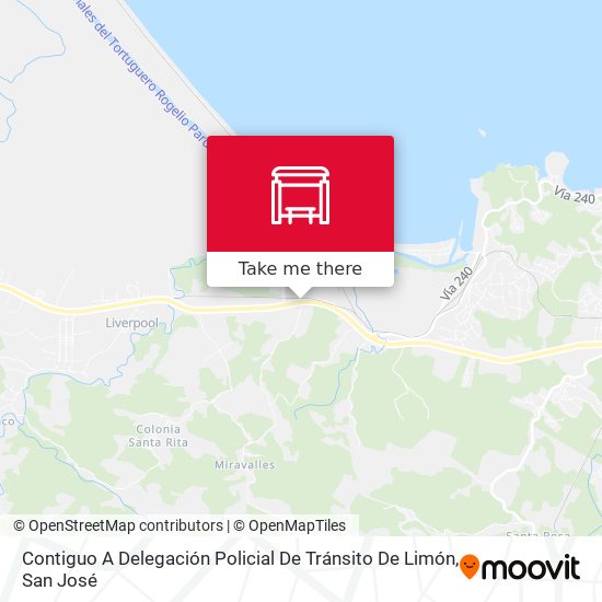 Mapa de Contiguo A Delegación Policial De Tránsito De Limón