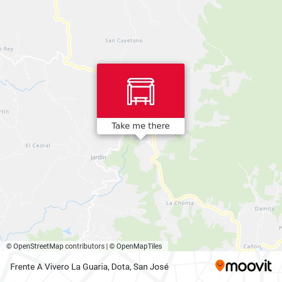 Frente A Vivero La Guaria, Dota map