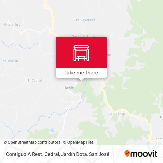 Contiguo A Rest. Cedral, Jardín Dota map