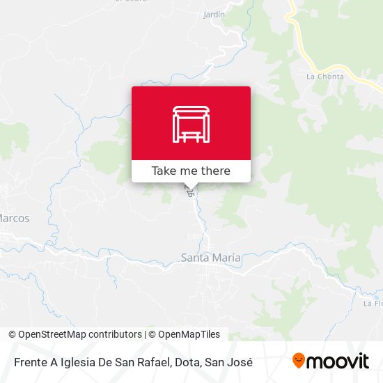 Mapa de Frente A Iglesia De San Rafael, Dota