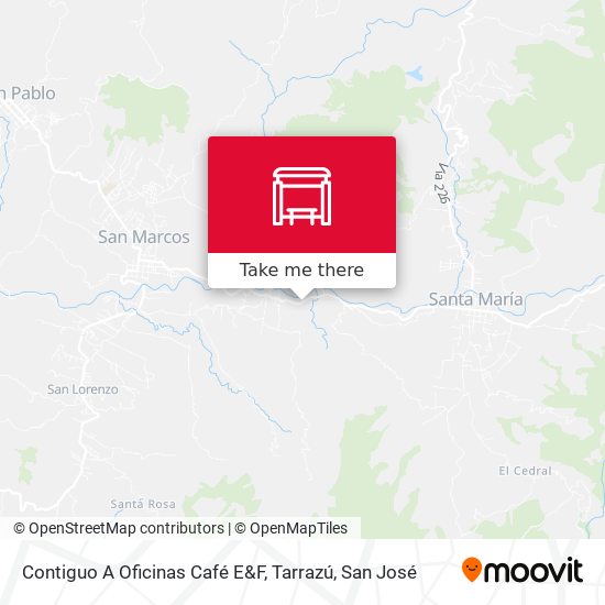 Contiguo A Oficinas Café E&F, Tarrazú map