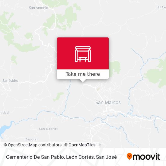 Cementerio De San Pablo, León Cortés map