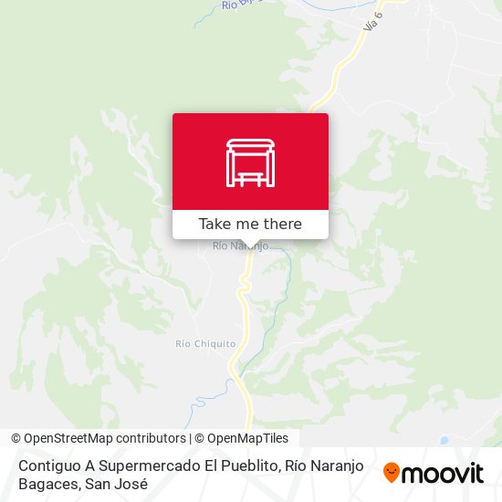 Contiguo A Supermercado El Pueblito, Río Naranjo Bagaces map