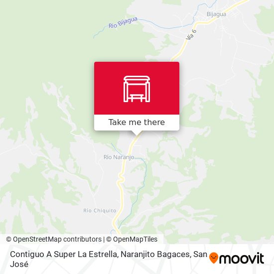 Contiguo A Super La Estrella, Naranjito Bagaces map