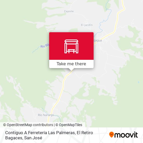 Contiguo A Ferretería Las Palmeras, El Retiro Bagaces map
