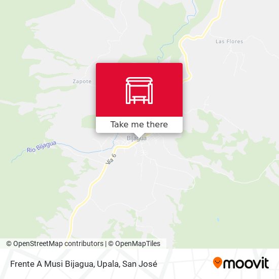 Frente A Musi Bijagua, Upala map