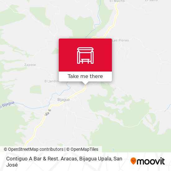 Contiguo A Bar & Rest. Aracas, Bijagua Upala map